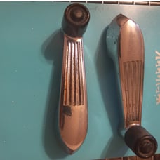 1956 Ford Truck Window Crank Set Handles Chrome OEM Original parts Replacement