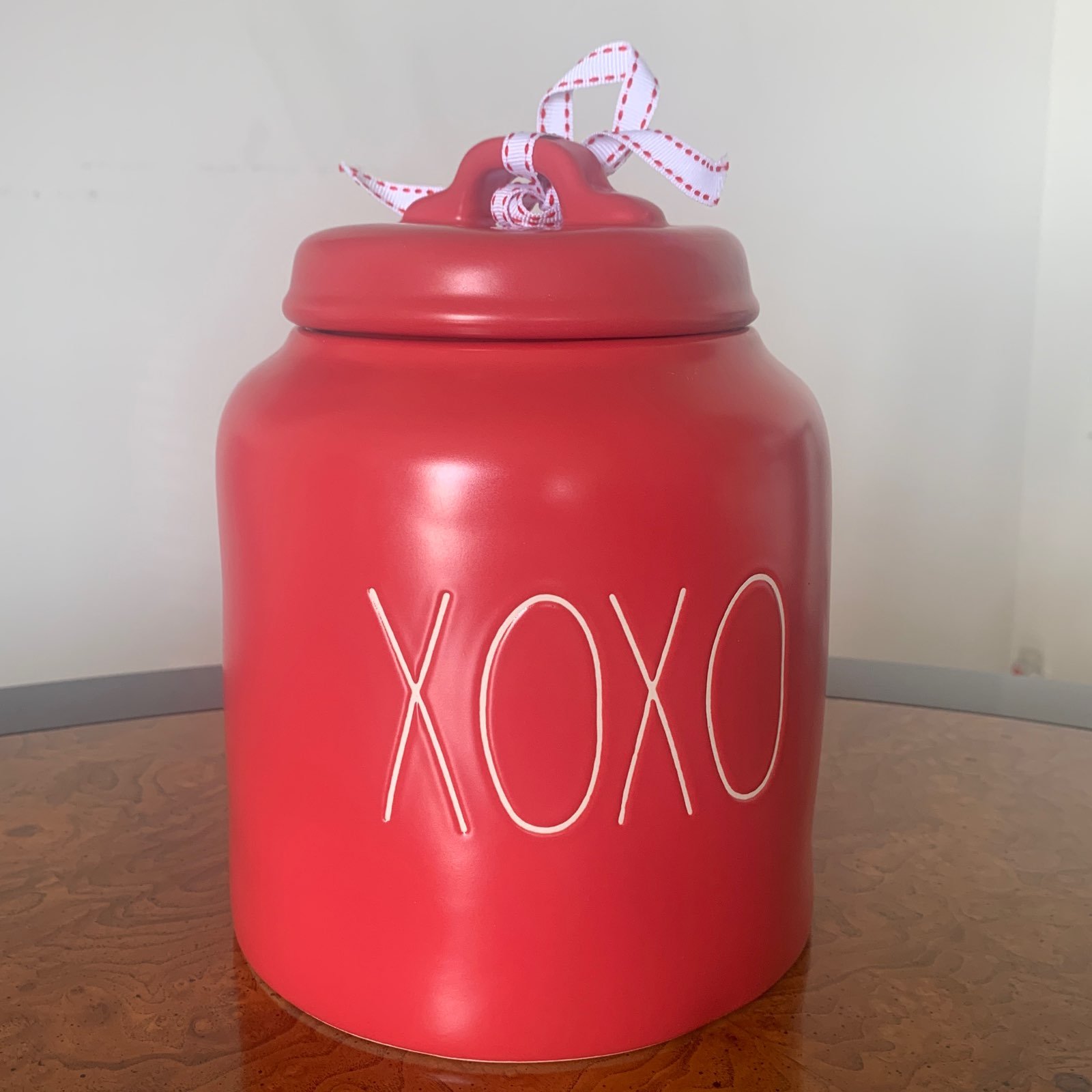 Rae Dunn XOXO Red Canister
