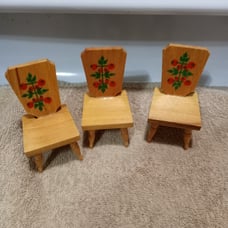 Mid Century Kitchen Chairs Set Of 3