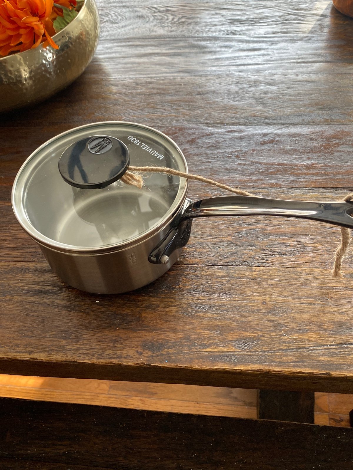 Mauviel M'COOK Saucepan With Lid , 5.5 In