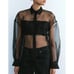 Nwt- Zara- OVERSIZED ORGANZA SHIRT-L