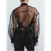 Nwt- Zara- OVERSIZED ORGANZA SHIRT-L