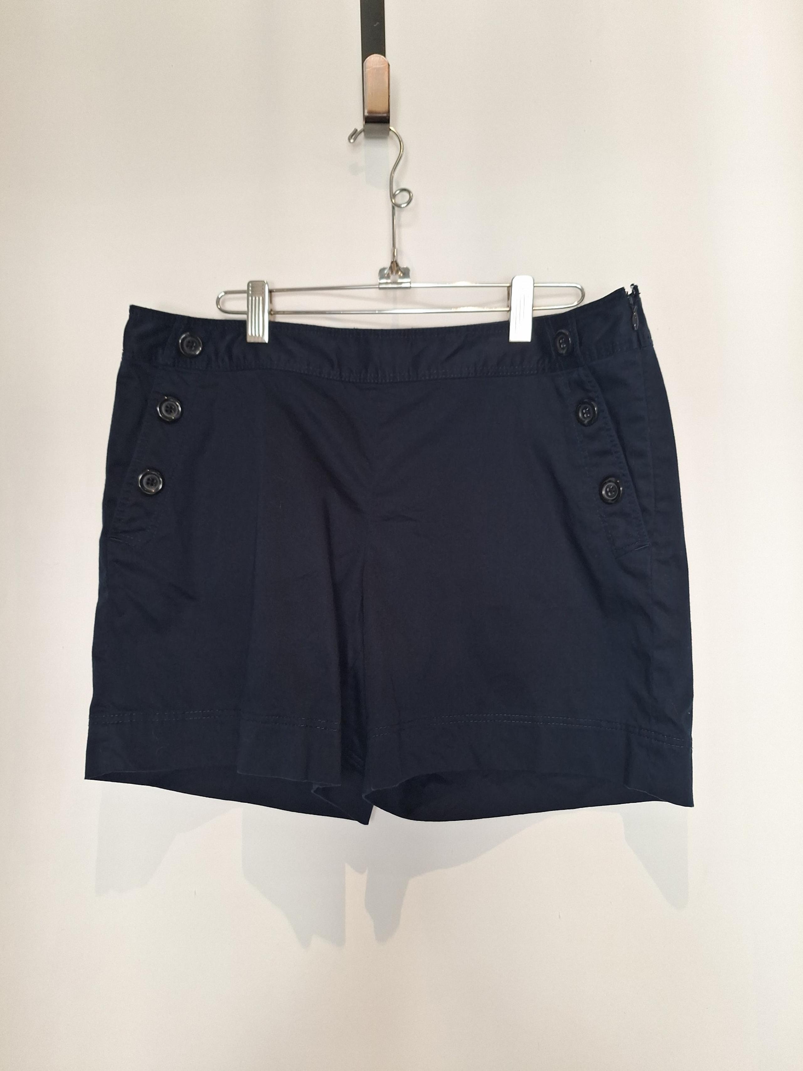 Ann Taylor Factory sailor style navy blue shorts size 10
