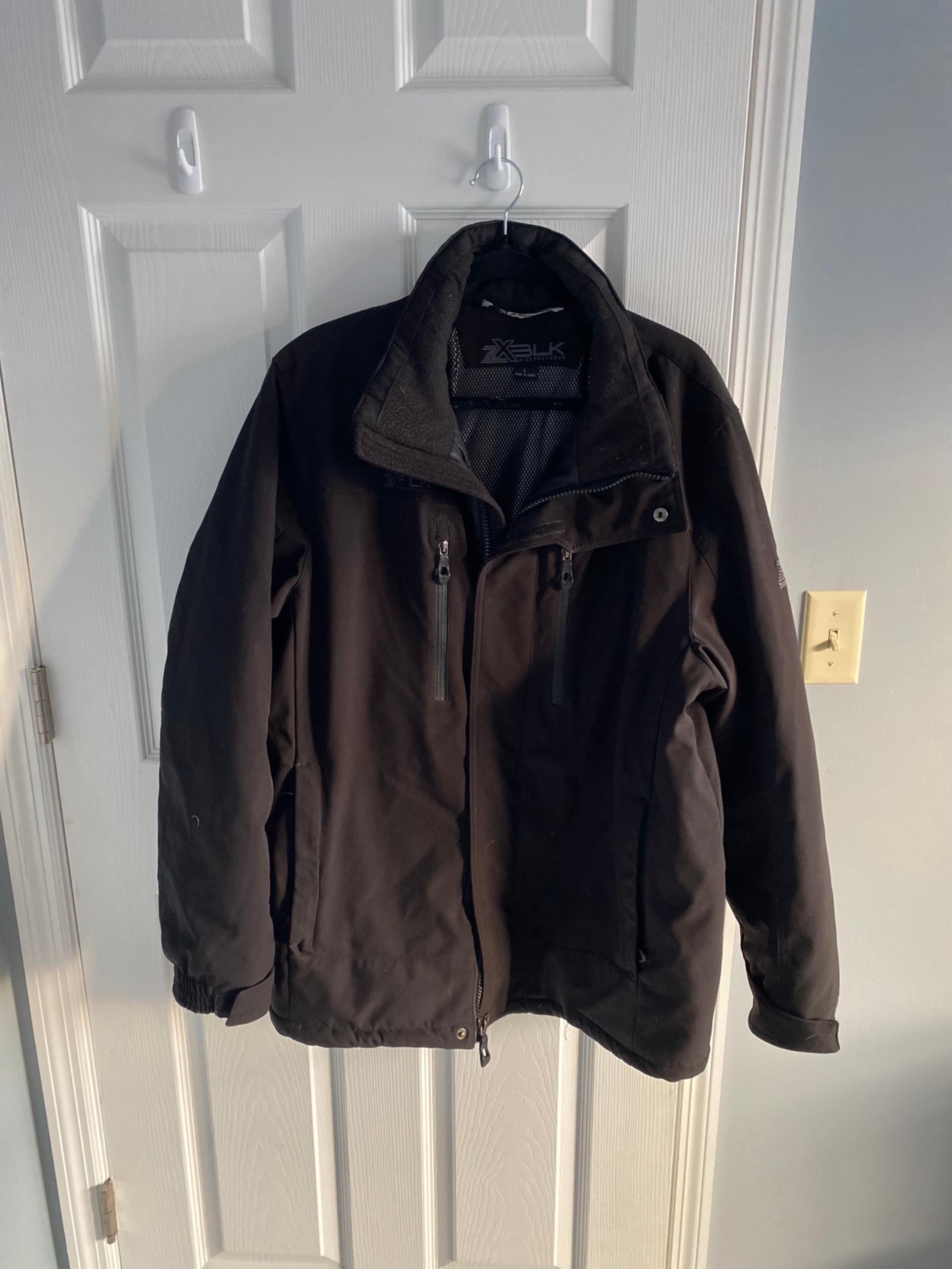 Black ski jacket for men zeroxposur