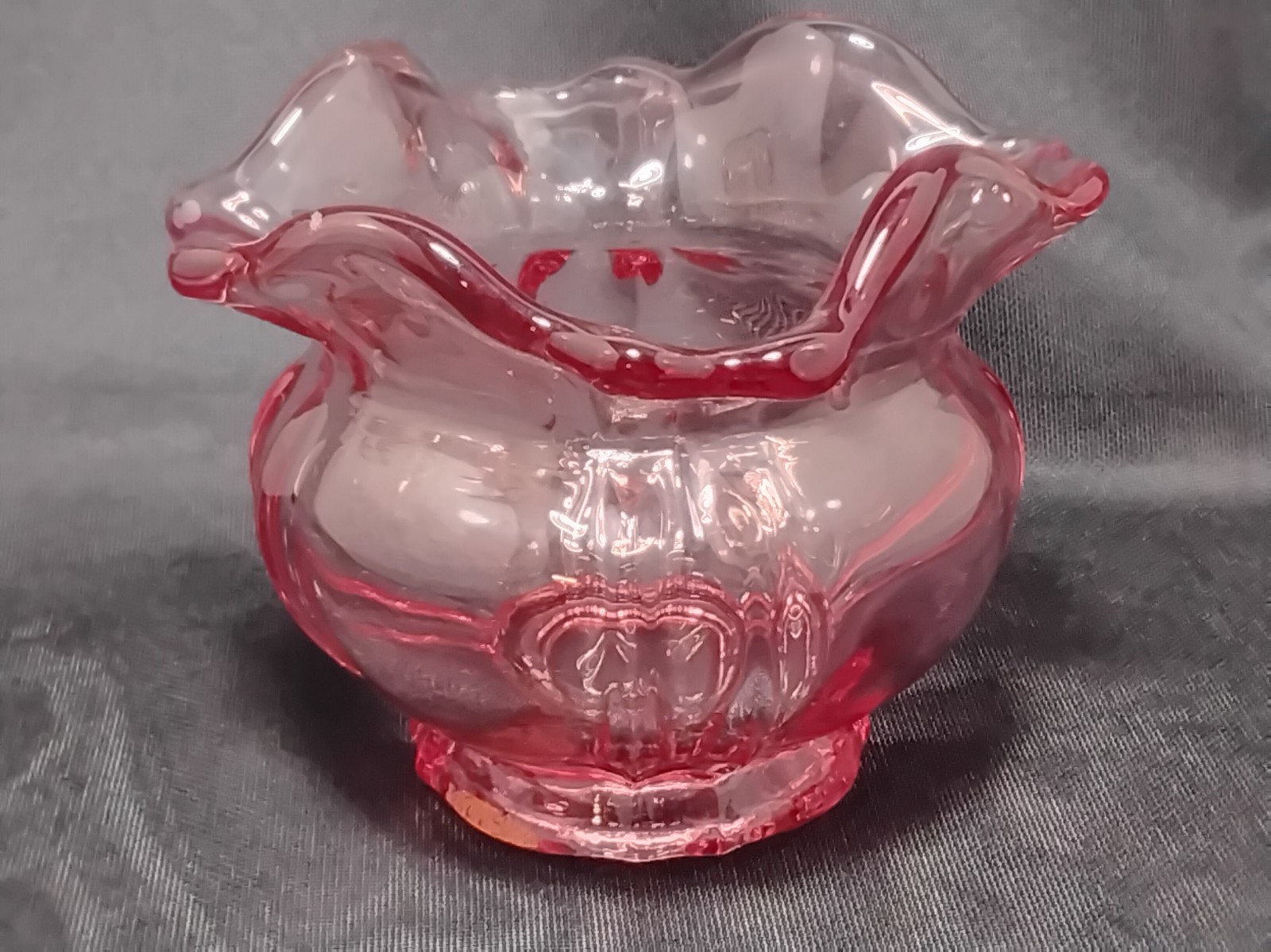 Fenton Dusty Rose candy/trinket bowl.