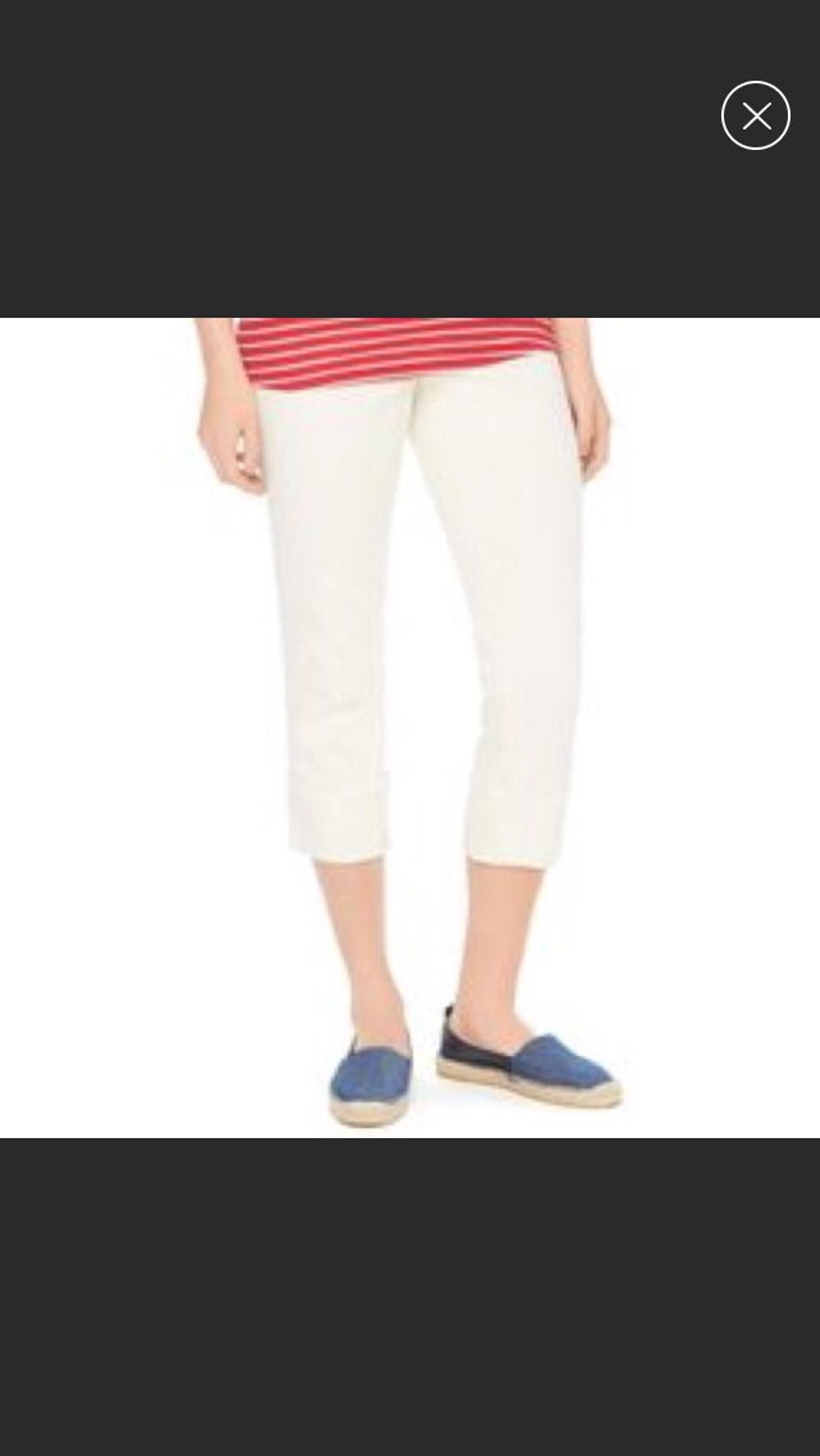 Stone/Khaki Maternity Capri Pants