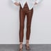 Zara faux leather leggings