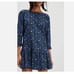 NWOT FREE PEOPLE The Avenue Mini Dress Blue Floral