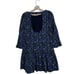 NWOT FREE PEOPLE The Avenue Mini Dress Blue Floral
