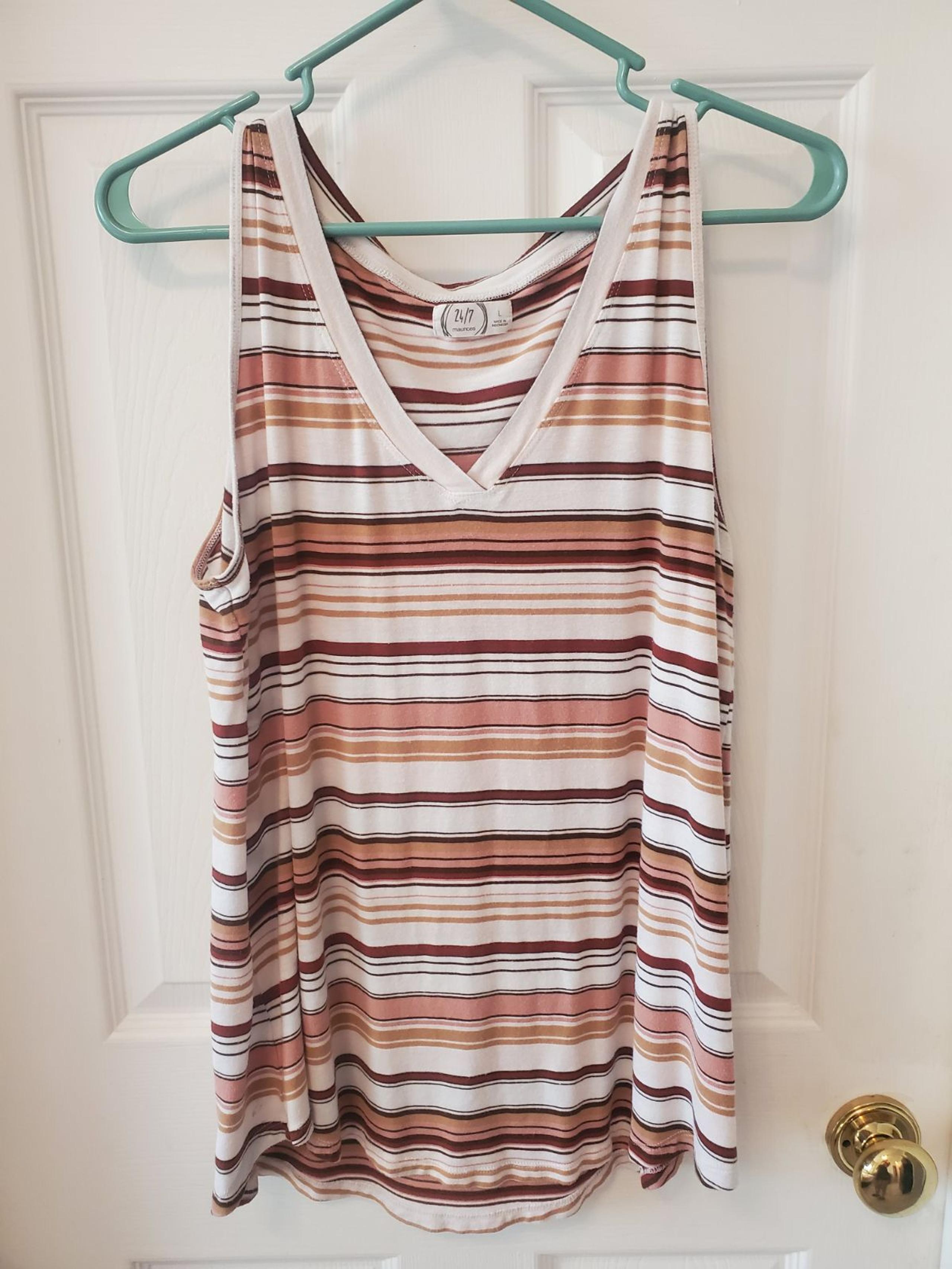 Maurices size large striped tank Top