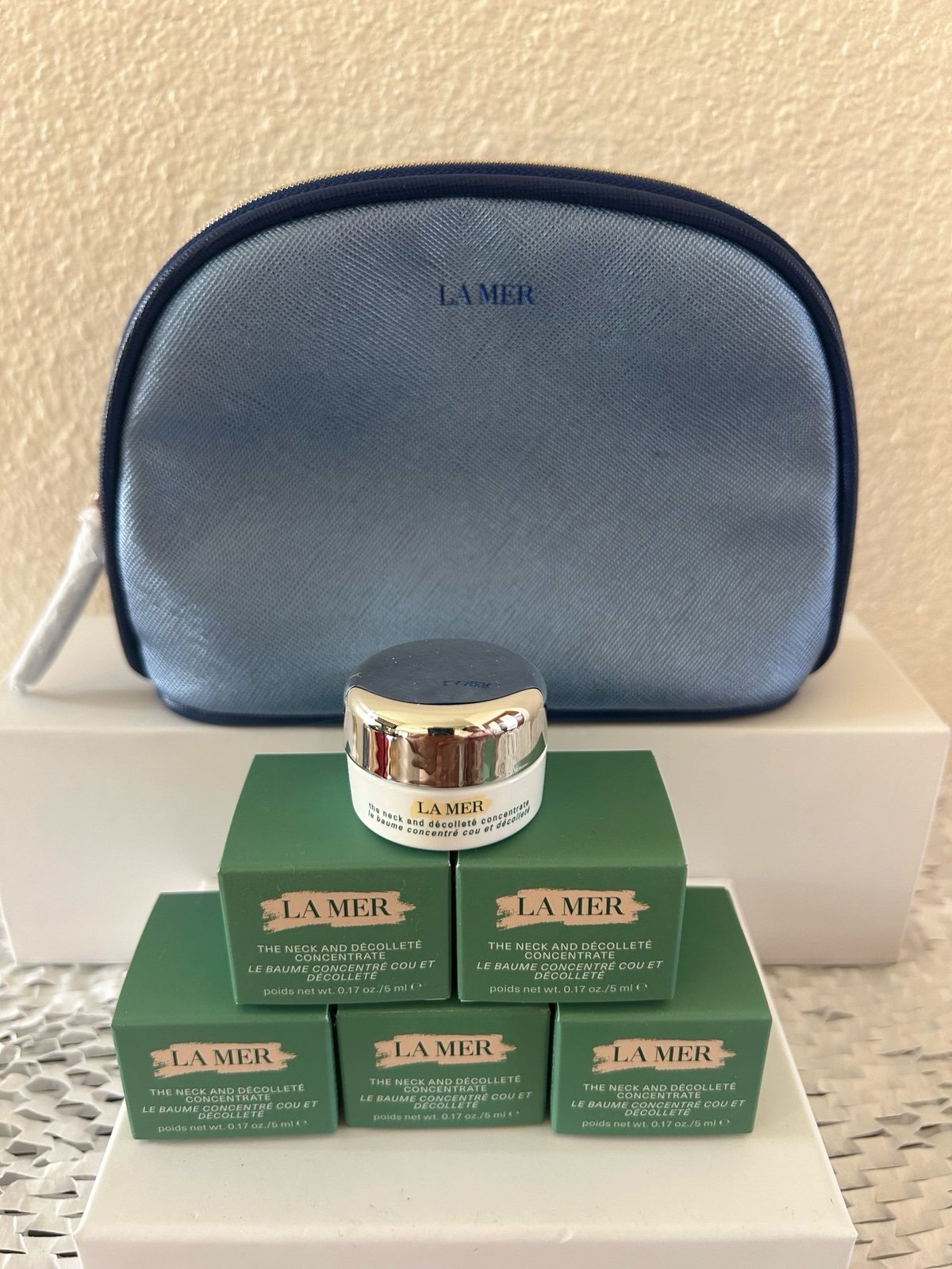 6 X LA MER THE NECK AND DECOLLETE CONCENTRATE (0.17OZ/5ML) NEW IN BOX