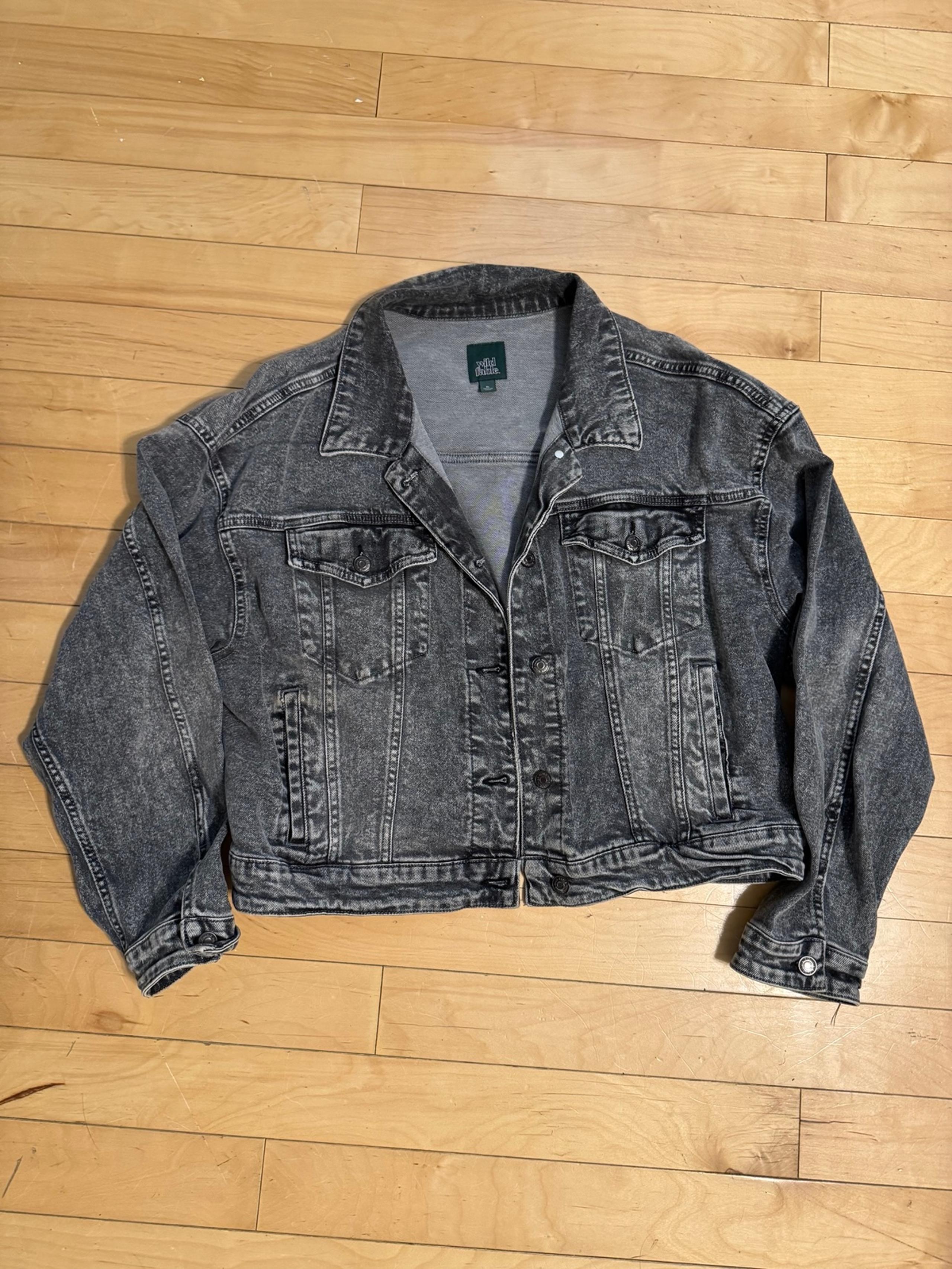 Gray Denim Wash Wild Fable Jacket