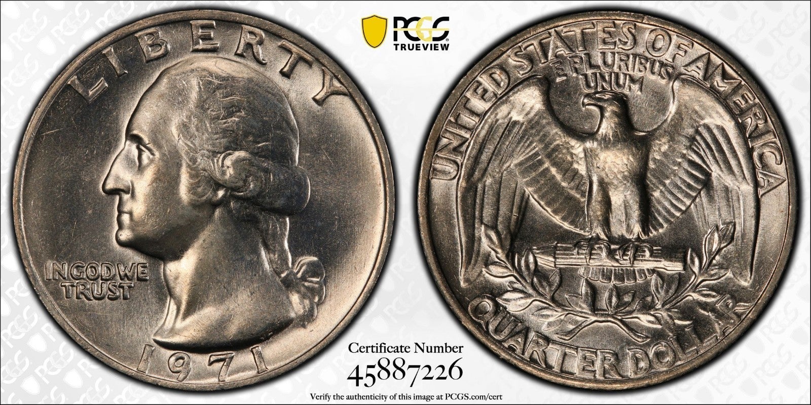 1971-P Washington Quarter PCGS MS65