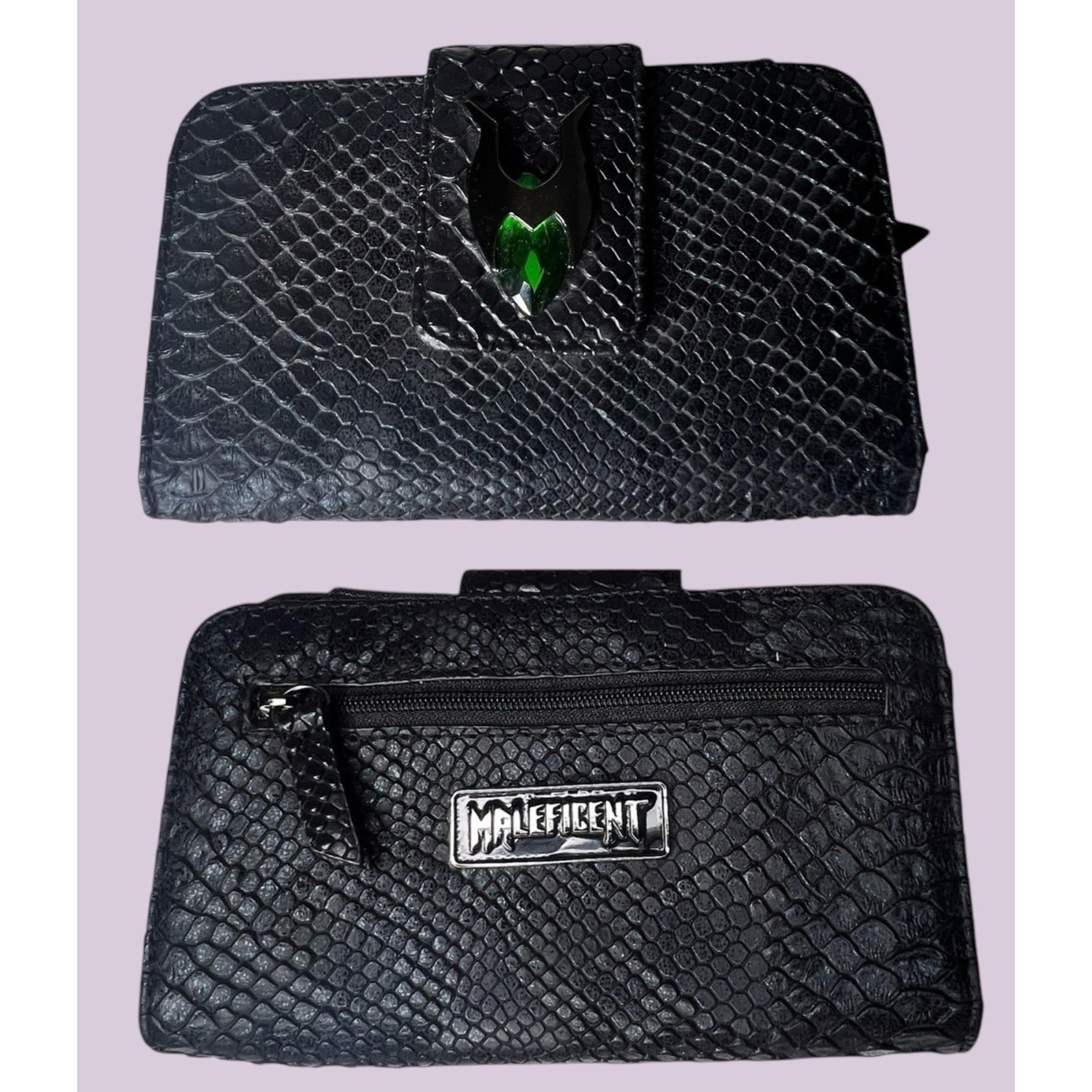 Disney Villains Maleficent Dragon Scales Wallet Green Gem Helmet 6-3/4 x 4 x 3/4