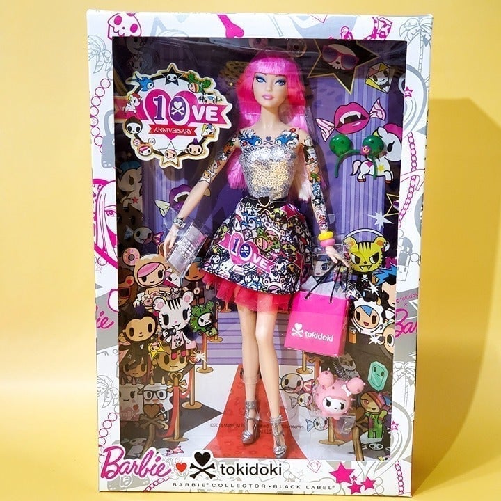 NEW NIB RARE NRFB TokiDoki Barbie 10th Anniversary Edition Doll 2015 Black Label