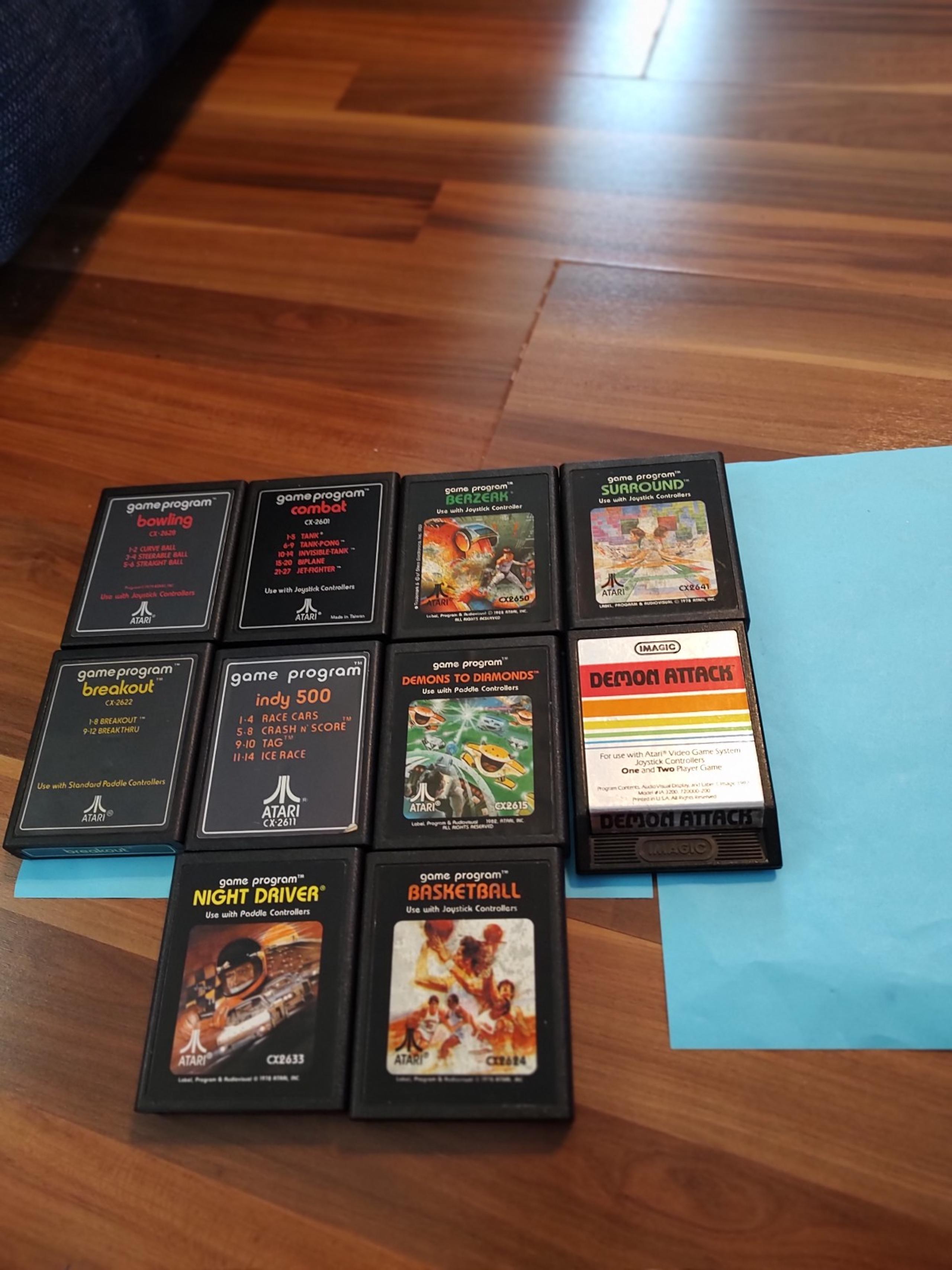 10 Atari 2600 Games, Good  Condition, Tested and Working