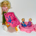 Fisher price loving family mom stroller & 2 rare babies set!