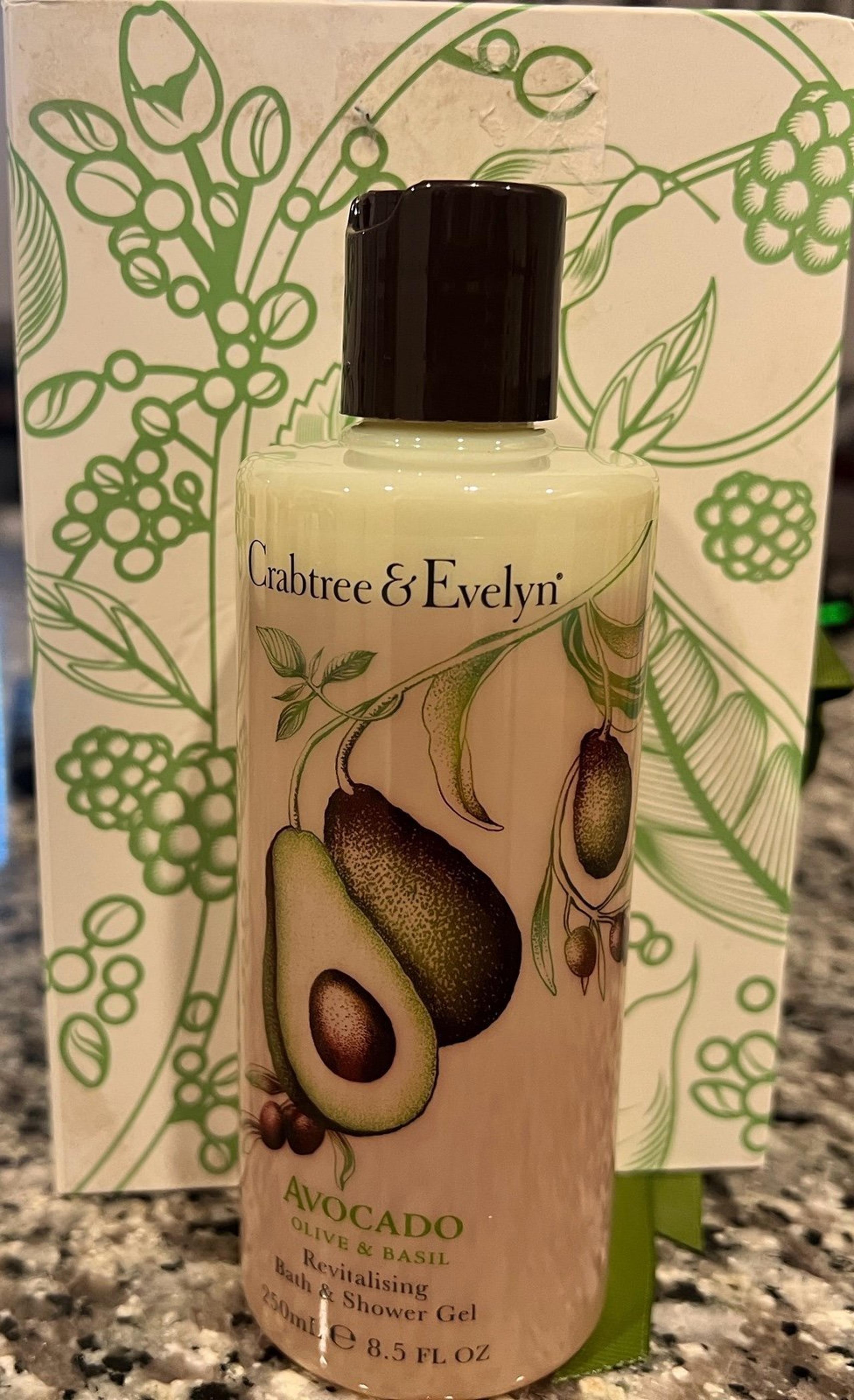 crabtree and evelyn avocado and basil shower gel- vintage version