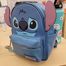 DISNEY Stitch Big Face Mini PU Backpack Purse, Shoulder Bag with Epoxy Filled22