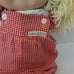 Cabbage Patch Kids Vintage 1985 Girl Doll Pink Overalls Shoes Blonde Blue Eyes