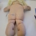 Cabbage Patch Kids Vintage 1985 Girl Doll Pink Overalls Shoes Blonde Blue Eyes