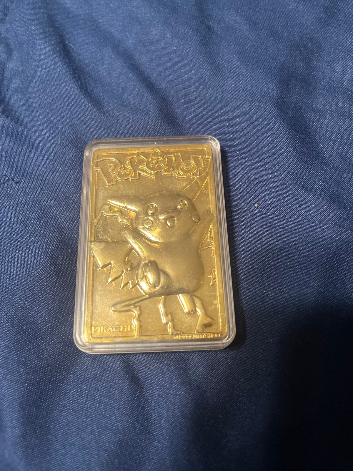 1999 23k Gold Plated Pokémon Pikachu Collectible