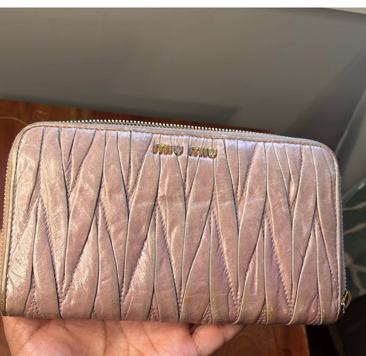 Pre-owned Miu Miu wallet.
