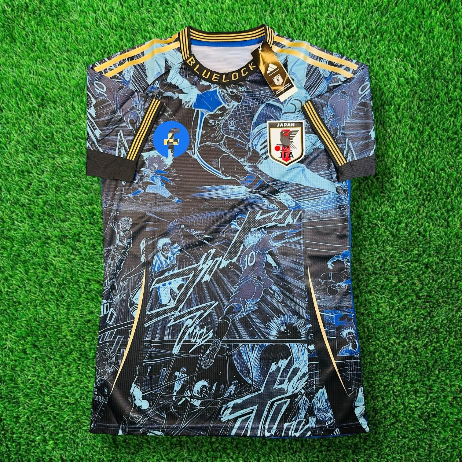 Japan blue lock Jersey player edition fit slim size XL fits M-L