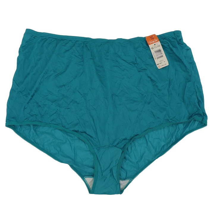 Vintage Vanity Fair Womens 10 Emerald Frost 15811 All Nylon Panty NEW W Defects
