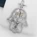 925 Sterling Silver Cubic Zirconia Pendant, UU1P6A6016