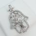 925 Sterling Silver Cubic Zirconia Pendant, UU1P6A6016