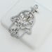 925 Sterling Silver Cubic Zirconia Pendant, UU1P6A6016