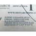 MONARCH M: I2034- MAGAZINE RACK - BLACK LEATHER-LOOK / CHROME METAL