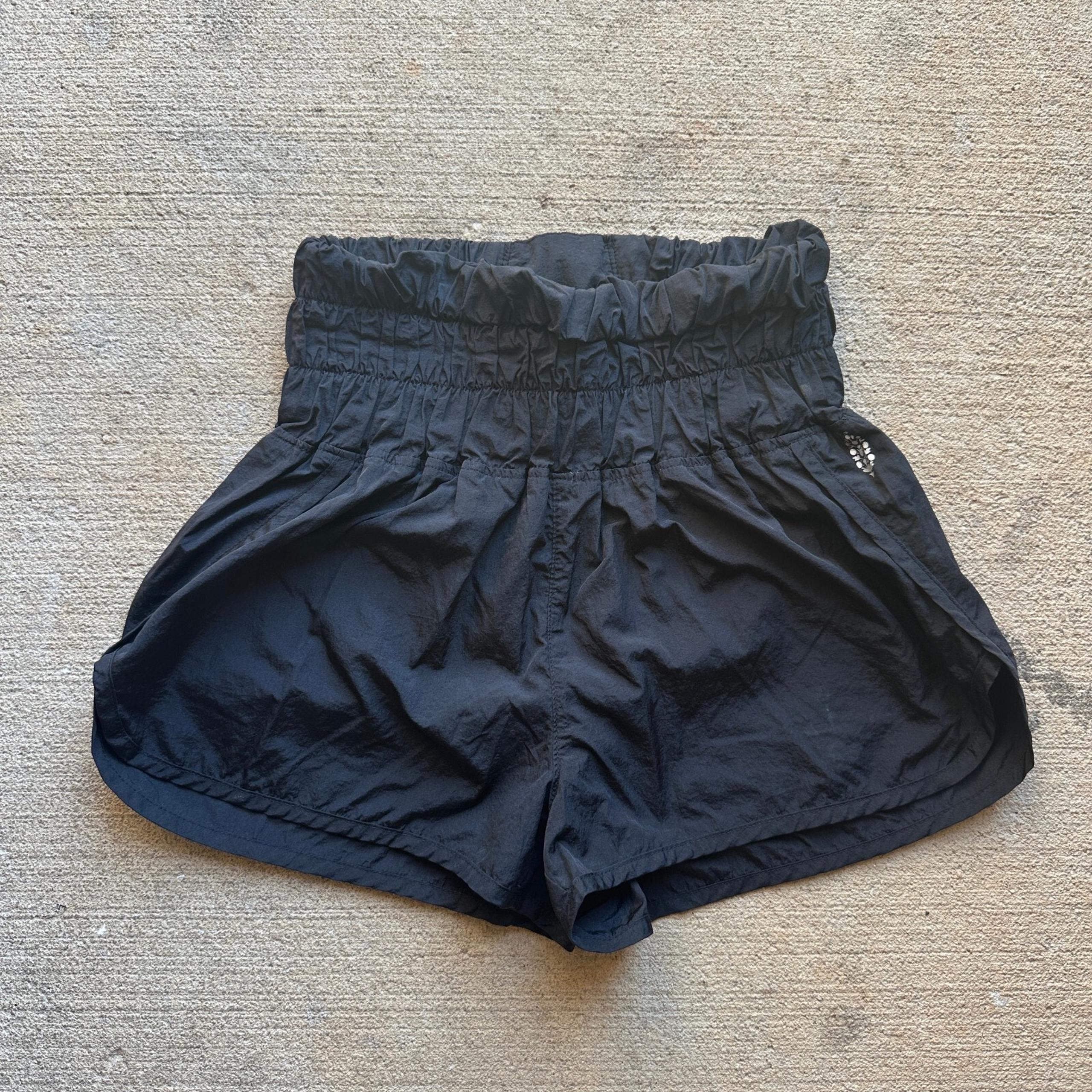 Free People Movement The Way Home Shorts Women's Small Black High Waist Shorts