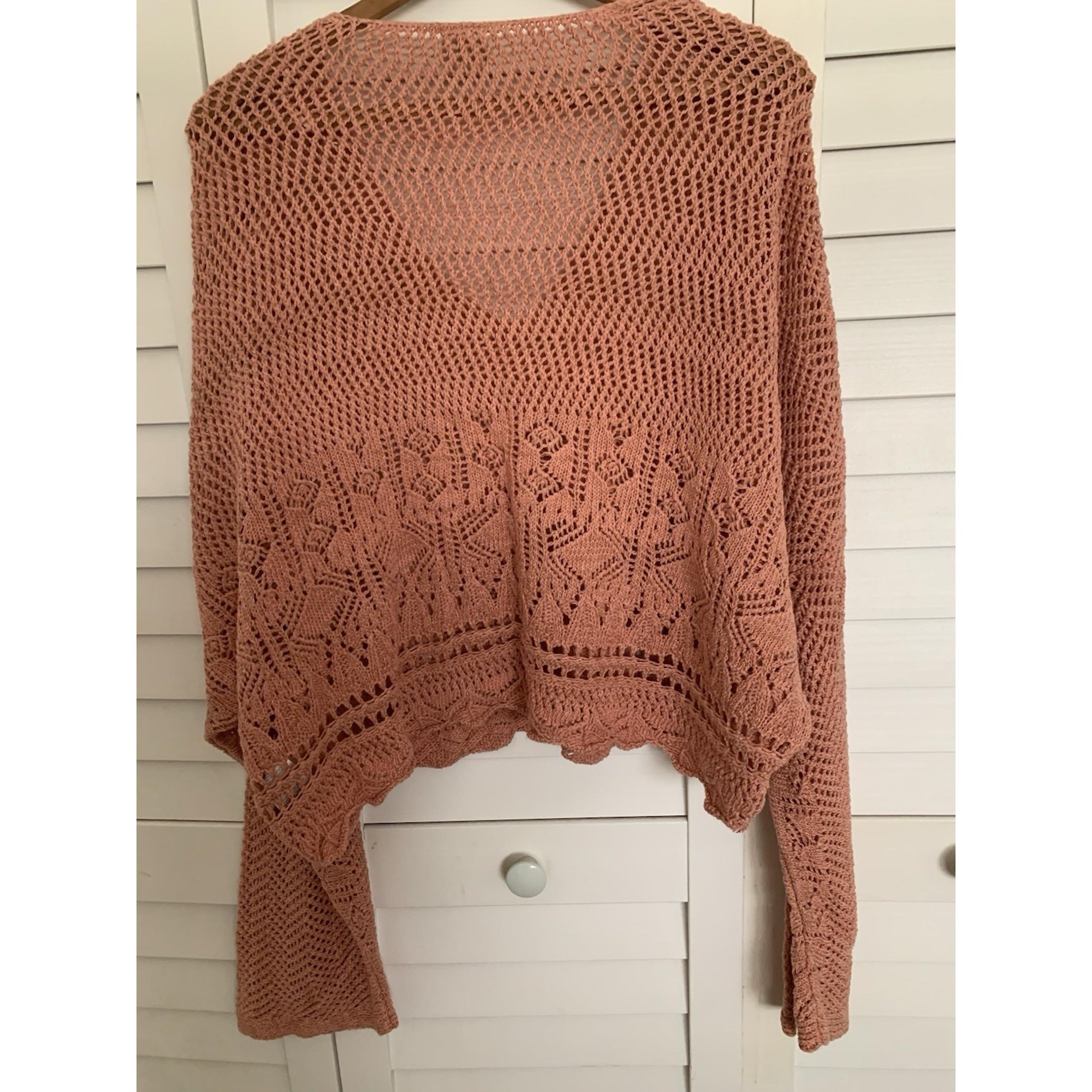 Urban Outfitters UO Pointelle Pullover Sweater - size L