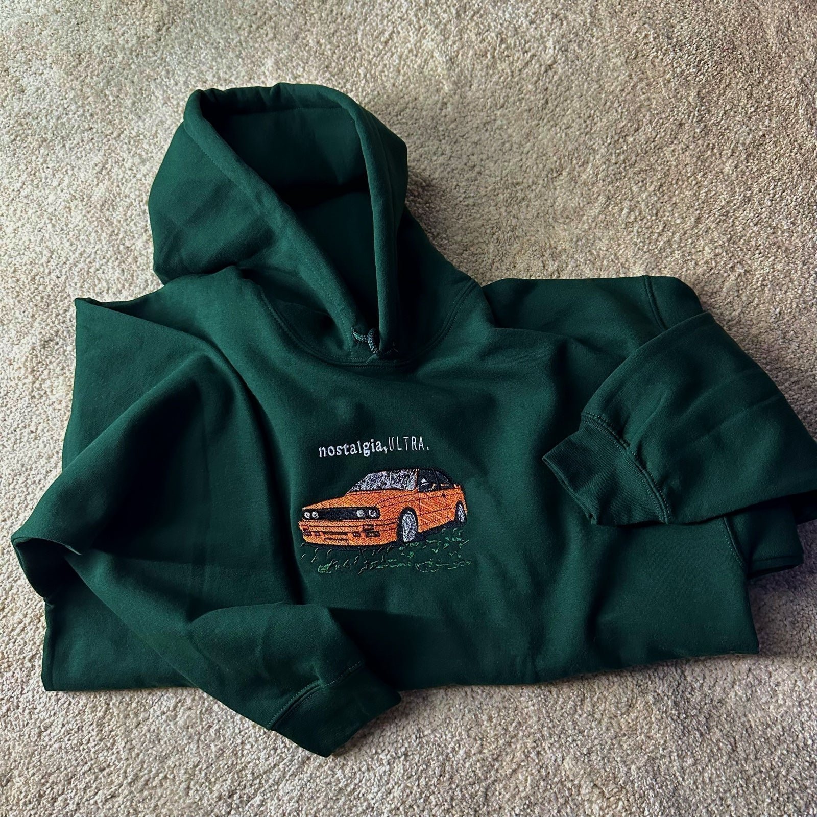 Nostalgia, Ultra embroidered frank ocean forest green hoodie