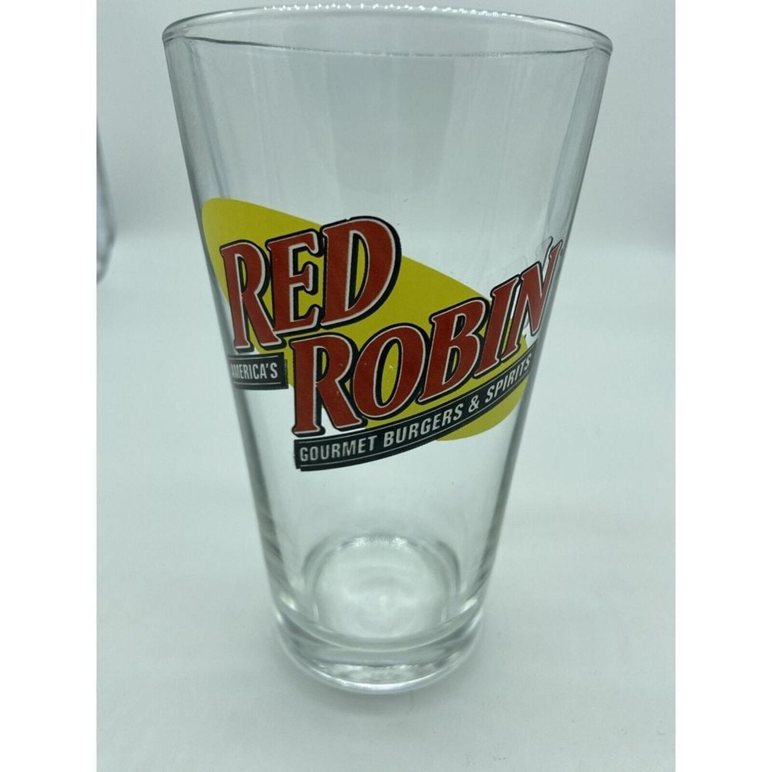 Red Robin America's Gourmet Burger & Spirits Pint Glass 16 Oz Great Condition