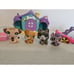 Littlest Pet Shop Playful Puppies & Playful Paws Daycare Parts 4 Dog Figures