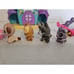 Littlest Pet Shop Playful Puppies & Playful Paws Daycare Parts 4 Dog Figures