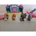 Littlest Pet Shop Playful Puppies & Playful Paws Daycare Parts 4 Dog Figures