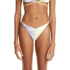 Isa Boulder Women Juice/Purple Colorblock High Leg Swim Bikini Bottoms Size S