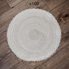 Woven Cream Chargers / Placemats