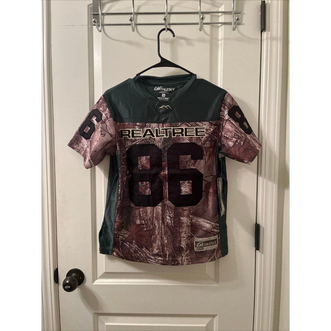 Earthletics Boys Realtree 86 30th Anniversary Jersey Camo Choose Your Size