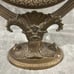 Vtg BOMBAY COMPANY Brass Swivel Mirror Swans Ornate Magnified Hollywood Regency