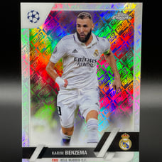 2022-23 Topps Chrome UEFA #14 Karim Benzema Logofractor #26/52