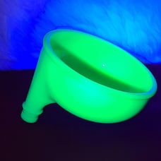 Vintage Uranium Glass Sunbeam Mixmaster Jadeite Juicer Attachment (A7)