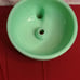 Vintage Uranium Glass Sunbeam Mixmaster Jadeite Juicer Attachment (A7)