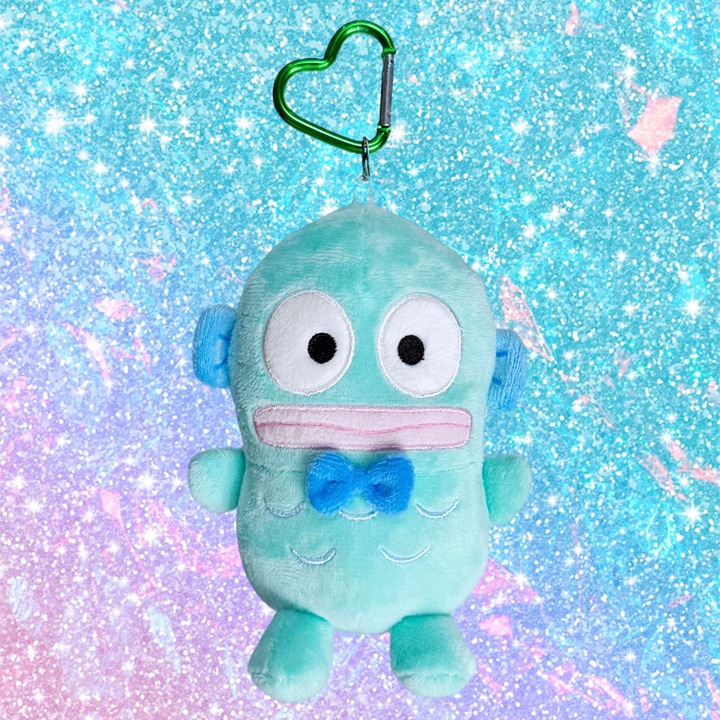 NEW - Sanrio Hangyodon Plush Mascot Carabiner Pouch