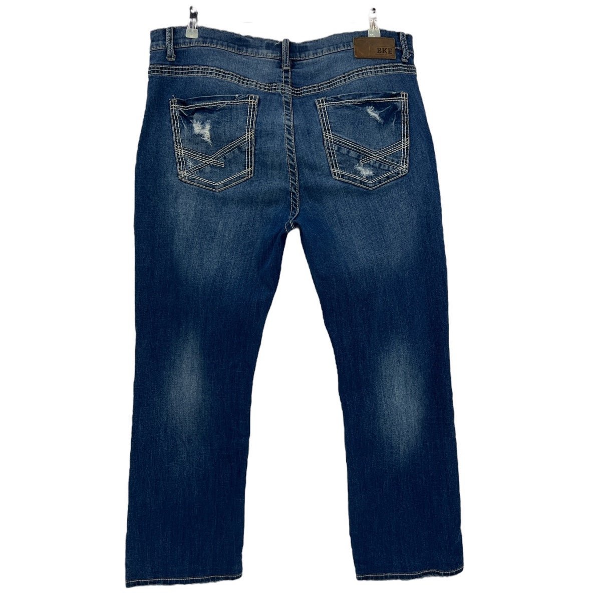 Bke Tyler straight leg, distressed, jeans, size 40