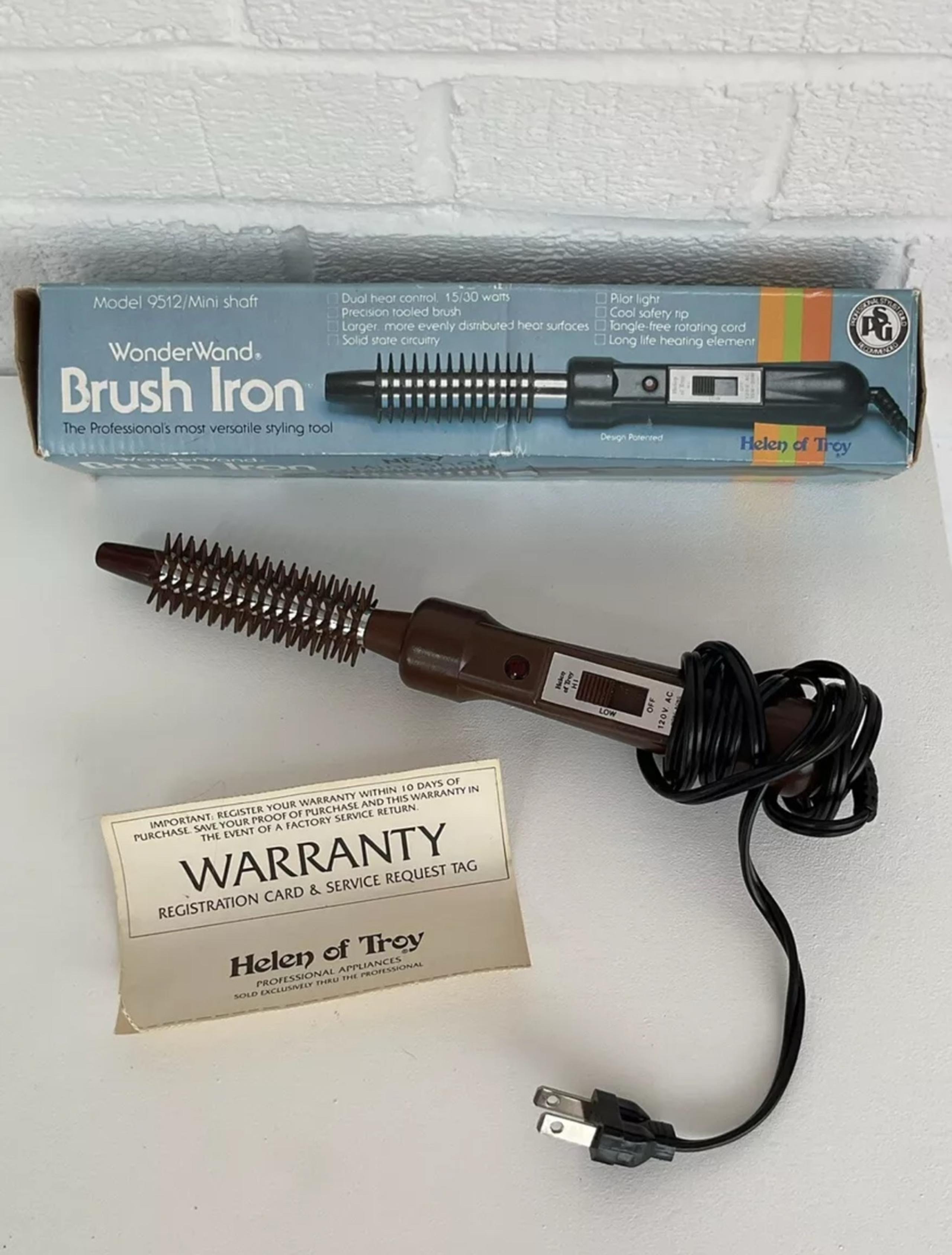 Vintage 1978 Helen of Troy WonderWand Styling Brush Iron